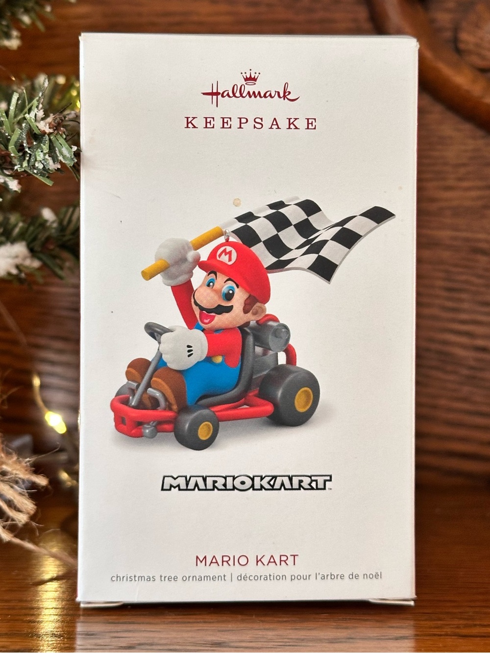 2018 Hallmark Keepsake Nintendo Mario Kart Mario Ornament
